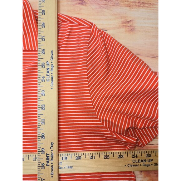Polo Ralph Lauren Mens Orange Striped Polo XL - Picture 7 of 7